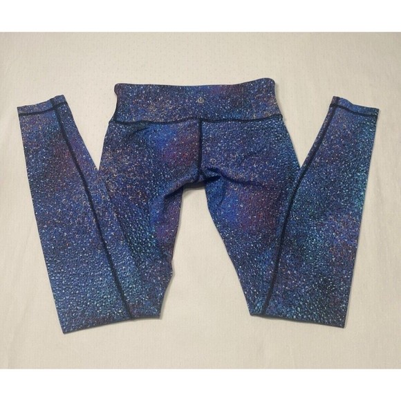 LULULEMON Wunder Under Leggings Women Size 4 Strive Mermaid Multi Luxtreme RARE - Picture 4 of 8